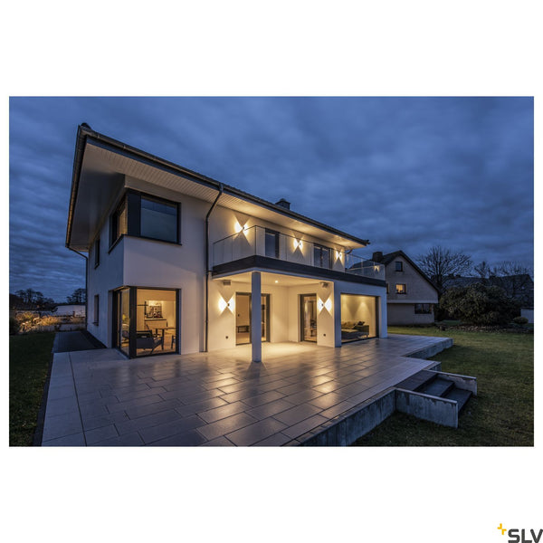 SLV LOGS WALL LIGHT, square, anthracite, 6W LED, 3000K, IP44 232105