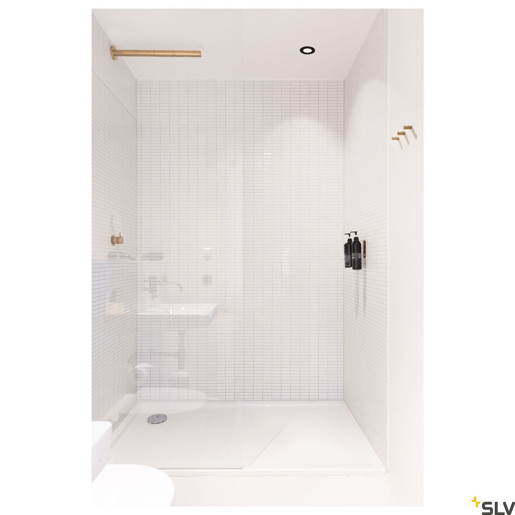 SLV PATTA-F recessed ceiling light , round, matt black, 9W, 38°, 3000K, incl. driver 114440