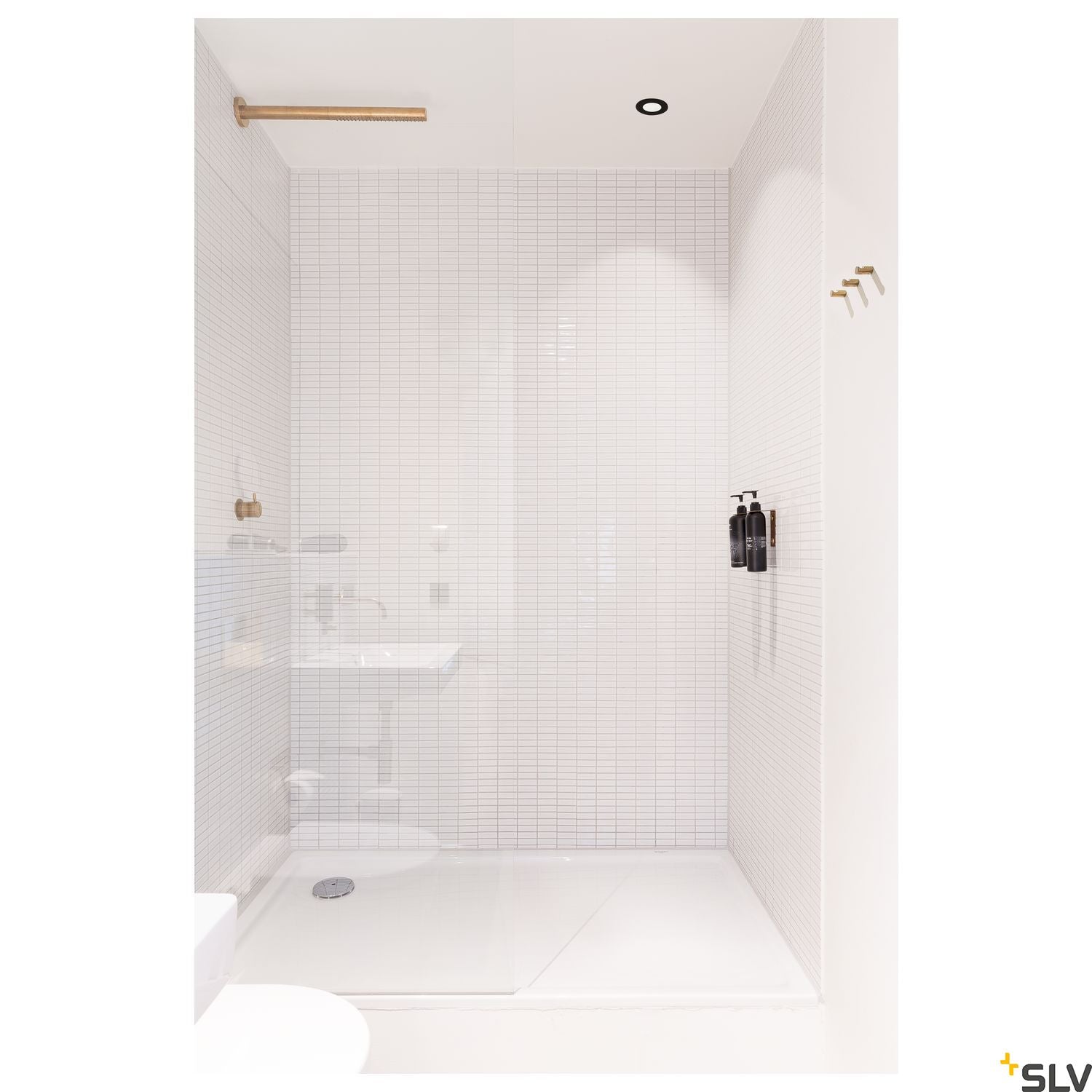 SLV PATTA-F recessed ceiling light , round, matt black, 9W, 38°, 3000K, incl. driver 114440