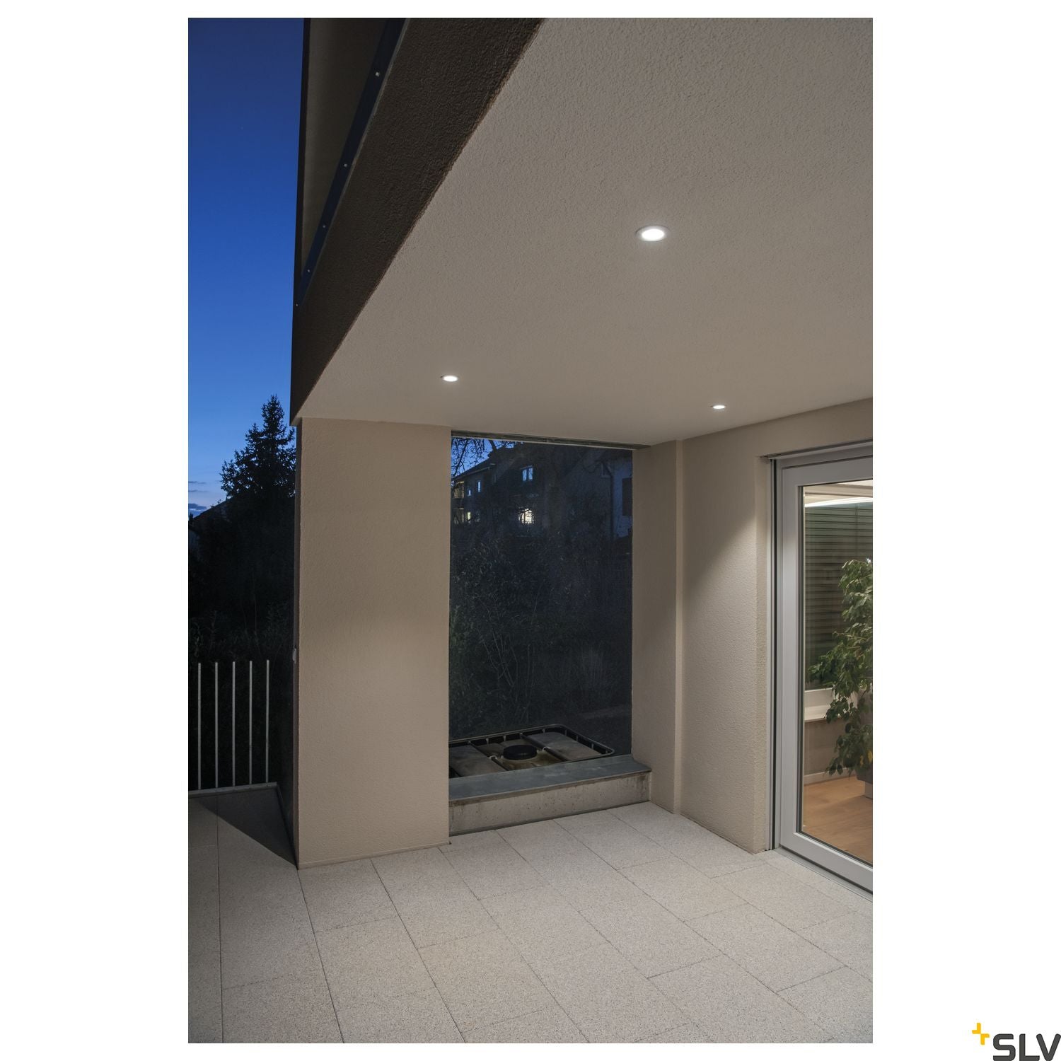 SLV PATTA-F recessed ceiling light , round, matt white, 9W, 38°, 3000K, incl. driver 114441