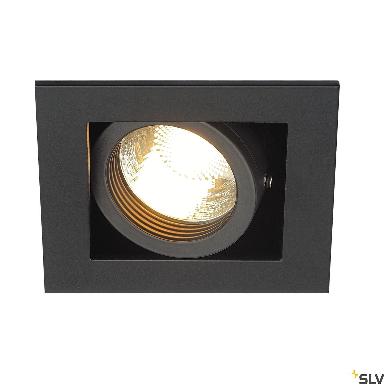 SLV KADUX 1 GU10 downlight, square , matt black, max. 50W 115510