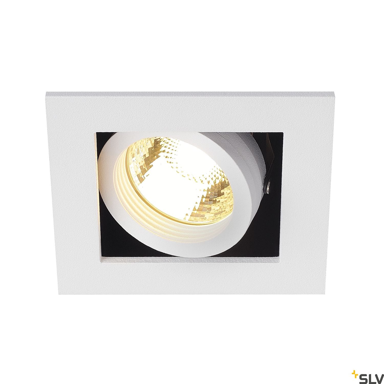SLV KADUX 1 GU10 downlight, square , matt white, max. 50W 115511