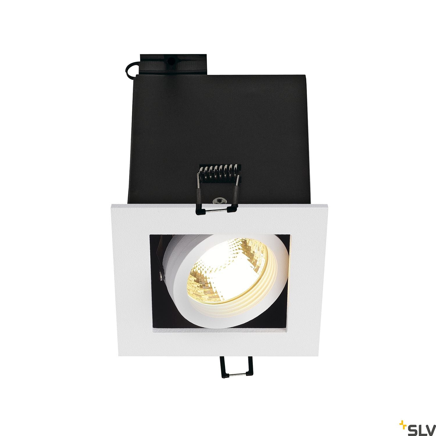SLV KADUX 1 GU10 downlight, square , matt white, max. 50W 115511