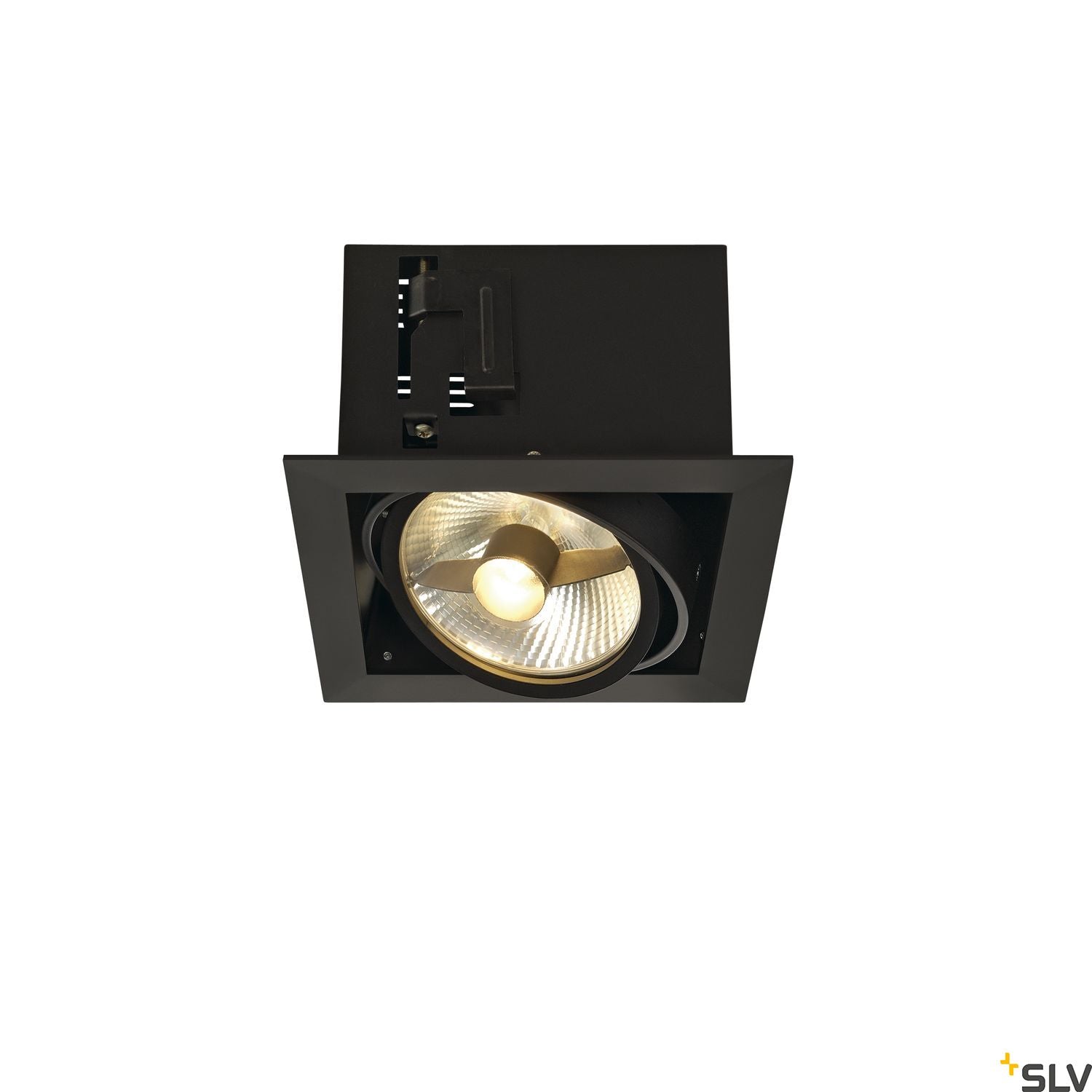 SLV KADUX 1 ES111 downlight, square , matt black, max. 50W 115540