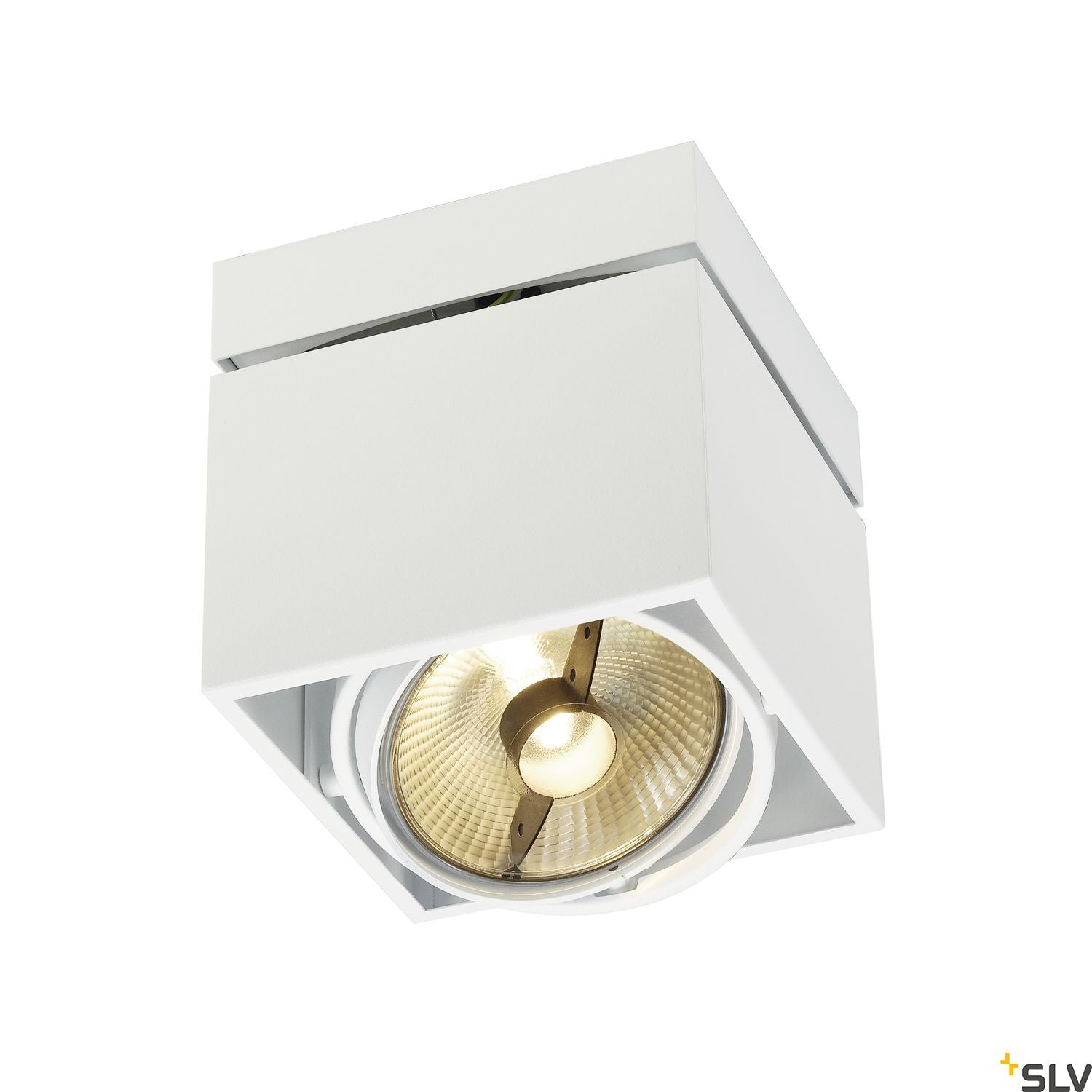 SLV KARDAMOD SURFACE SQUARE ES111 SINGLE ceiling light, square, white, GU10, max. 75W 117101
