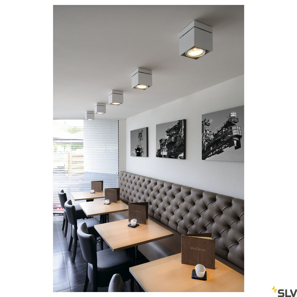 SLV KARDAMOD SURFACE SQUARE ES111 SINGLE ceiling light, square, white, GU10, max. 75W 117101