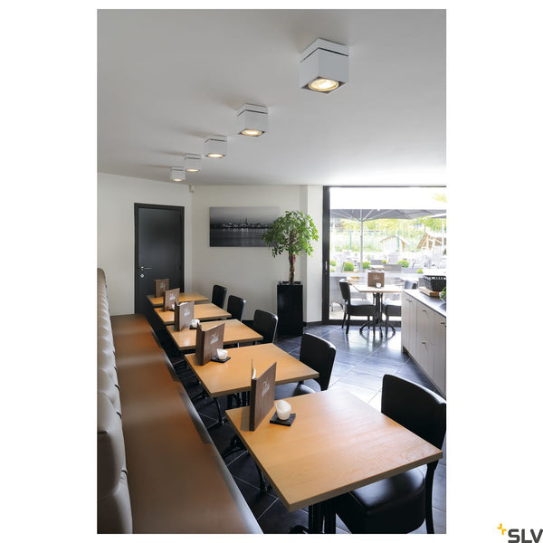 SLV KARDAMOD SURFACE SQUARE ES111 SINGLE ceiling light, square, white, GU10, max. 75W 117101