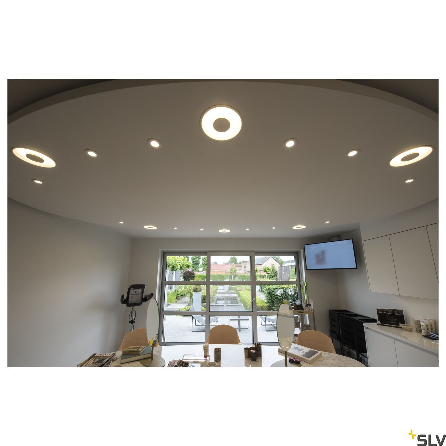 SLV OCCULDAS recessed ceiling light, round, white, SMD LED, 26W, 3000K, incl. driver 117311