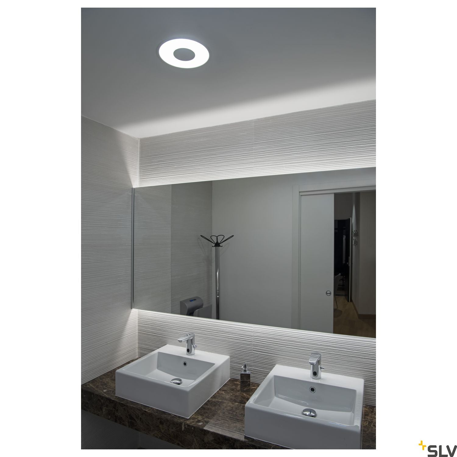 SLV OCCULDAS recessed ceiling light, round, white, SMD LED, 26W, 3000K, incl. driver 117311