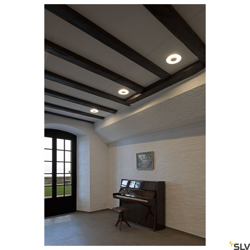 SLV OCCULDAS recessed ceiling light, round, white, SMD LED, 26W, 3000K, incl. driver 117311