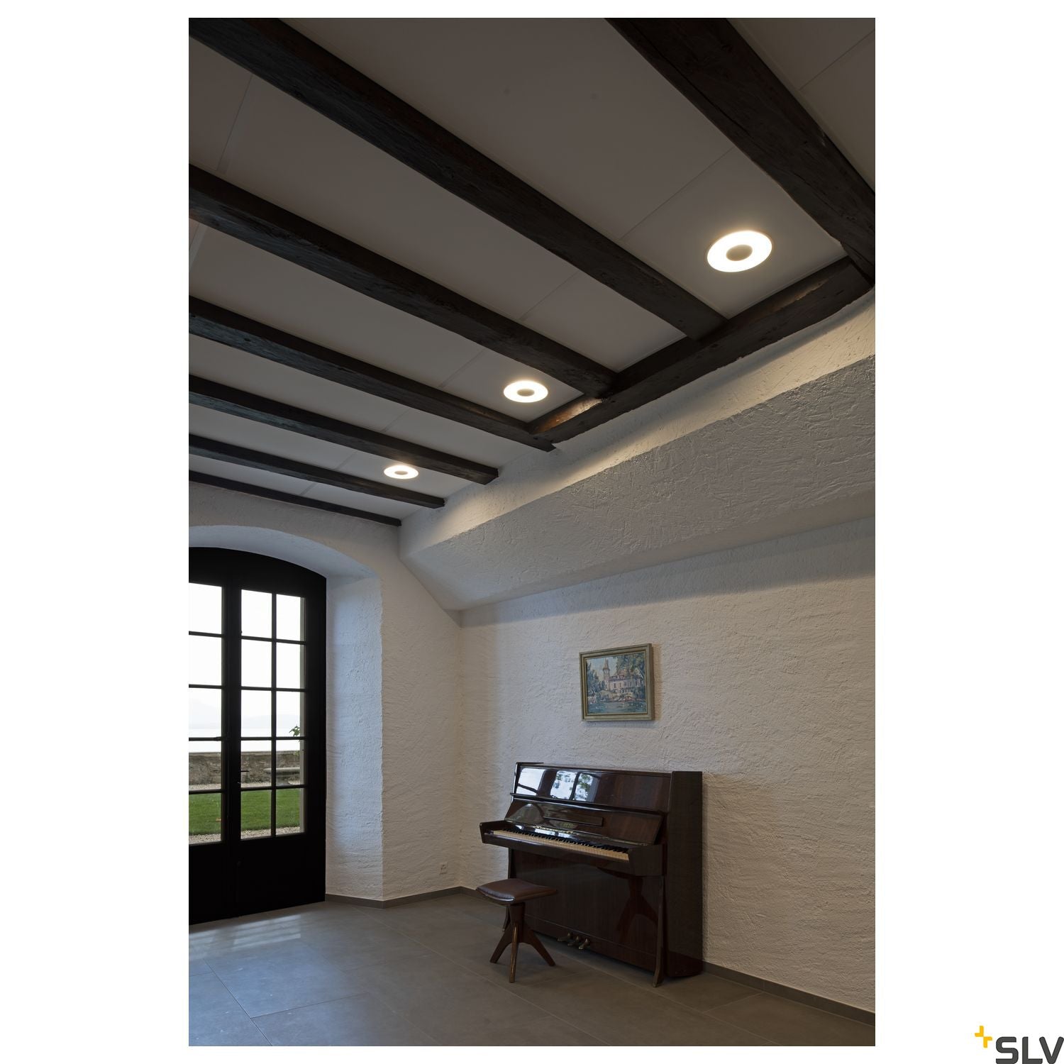 SLV OCCULDAS recessed ceiling light, round, white, SMD LED, 26W, 3000K, incl. driver 117311