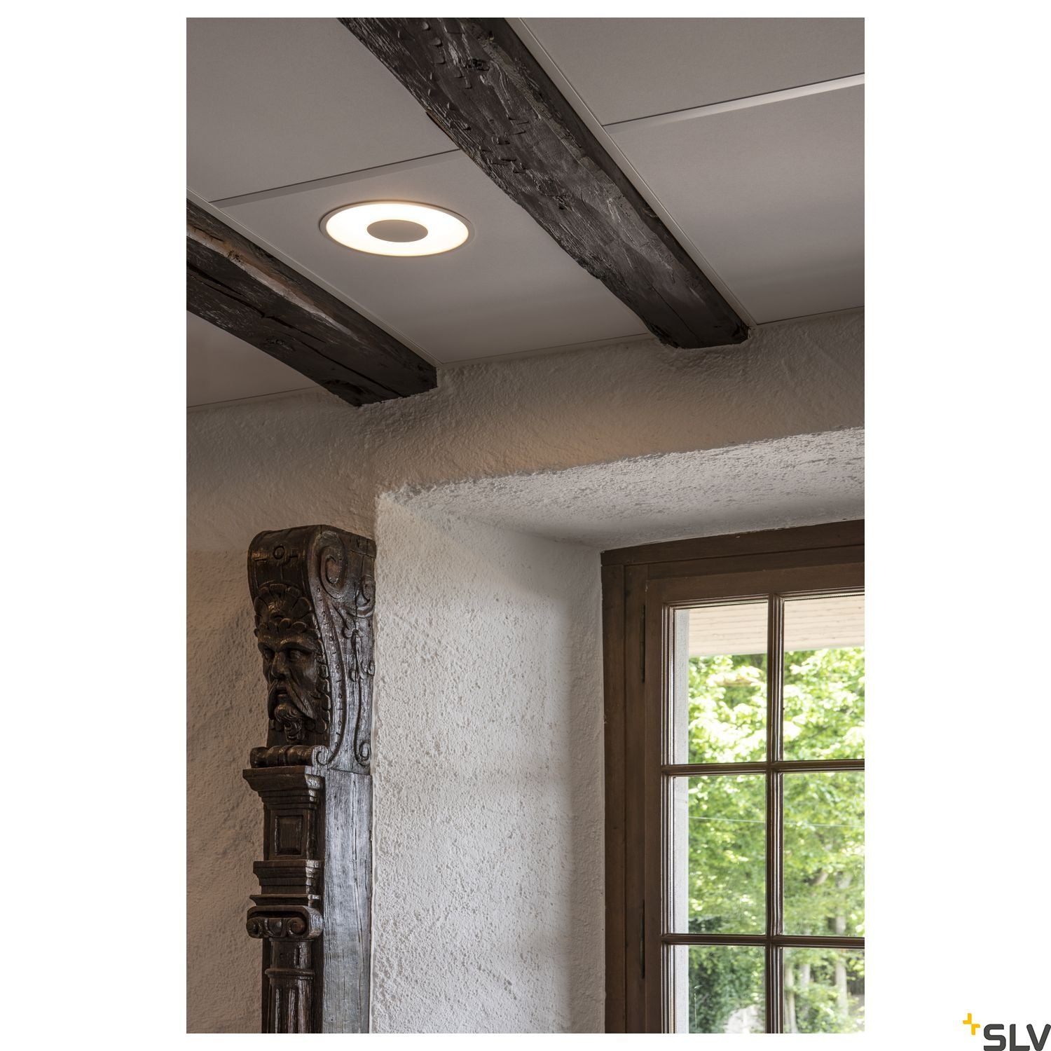 SLV OCCULDAS recessed ceiling light, round, white, SMD LED, 26W, 3000K, incl. driver 117311