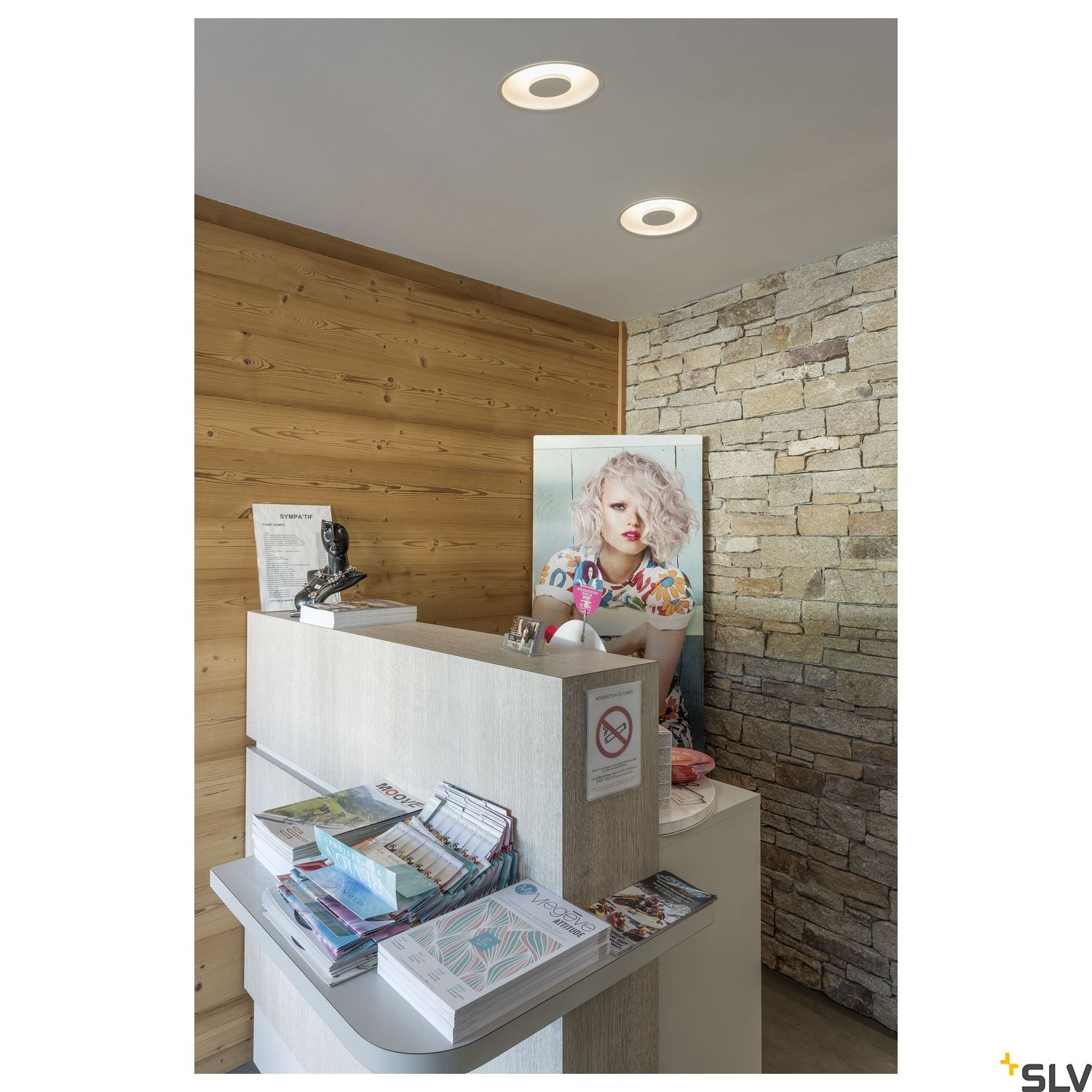 SLV OCCULDAS recessed ceiling light, round, white, SMD LED, 26W, 3000K, incl. driver 117311