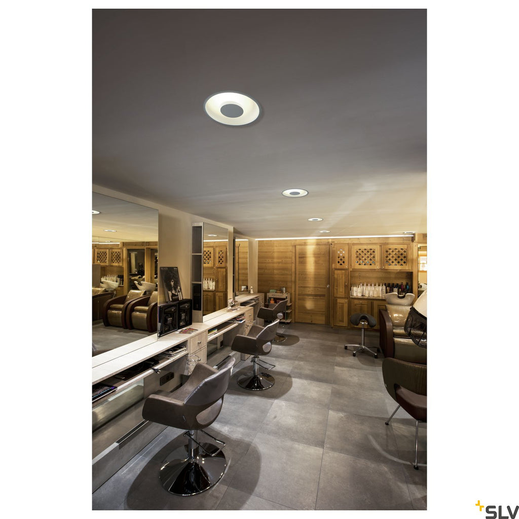 SLV OCCULDAS recessed ceiling light, round, white, SMD LED, 26W, 3000K, incl. driver 117311