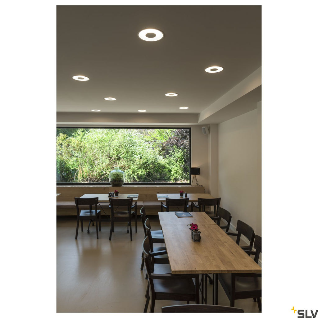 SLV OCCULDAS recessed ceiling light, round, white, SMD LED, 26W, 3000K, incl. driver 117311