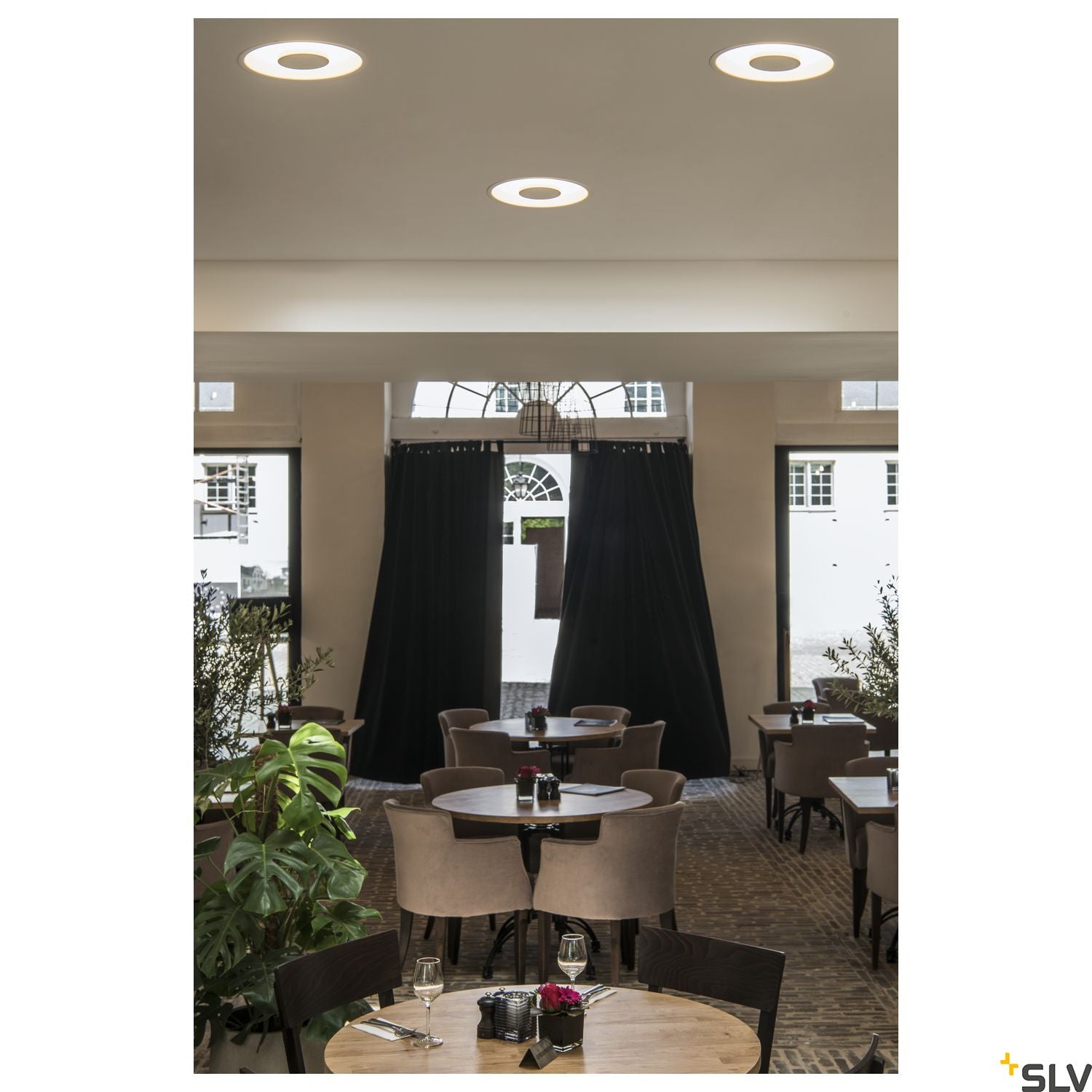 SLV OCCULDAS recessed ceiling light, round, white, SMD LED, 26W, 3000K, incl. driver 117311