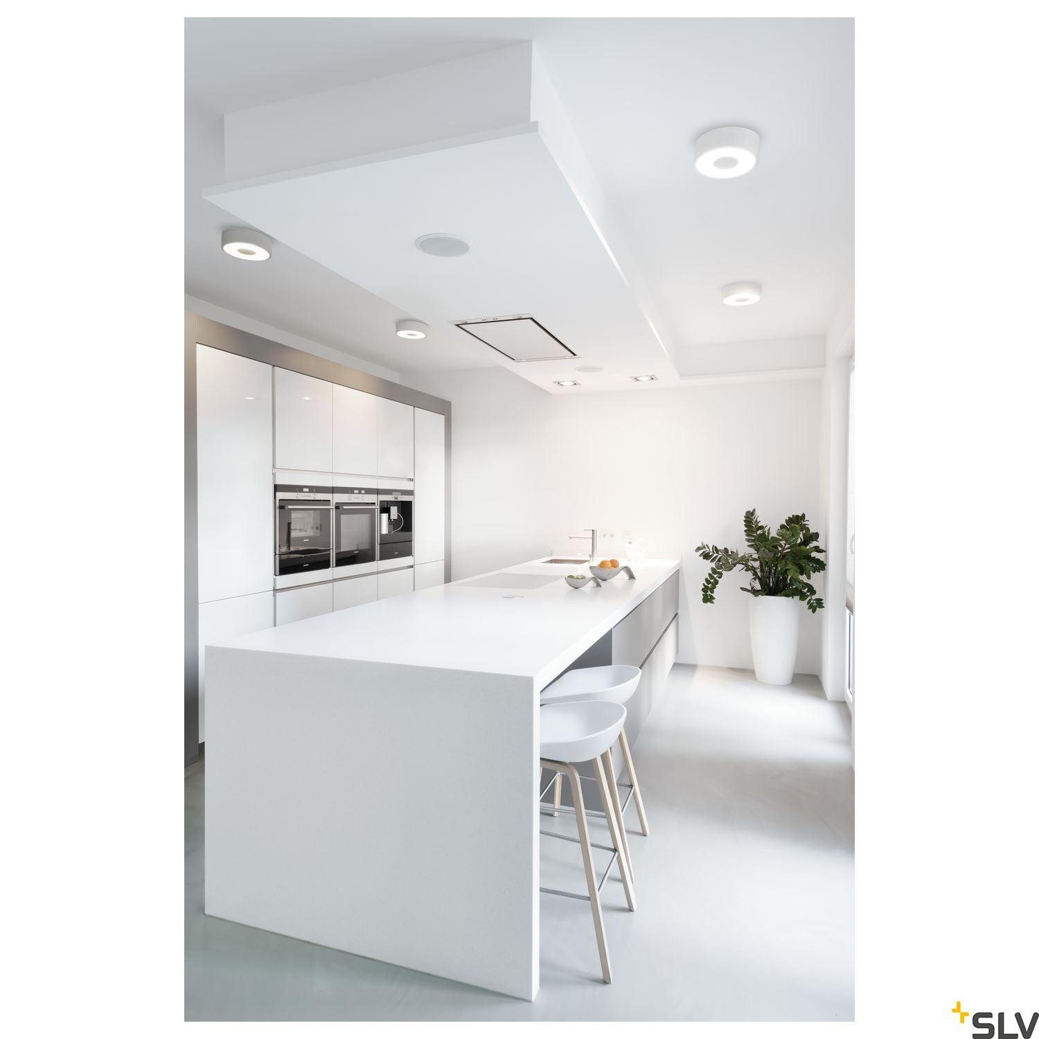 SLV OCCULDAS ceiling light, round, white, SMD LED, 26W, 3000K, incl. driver 117321