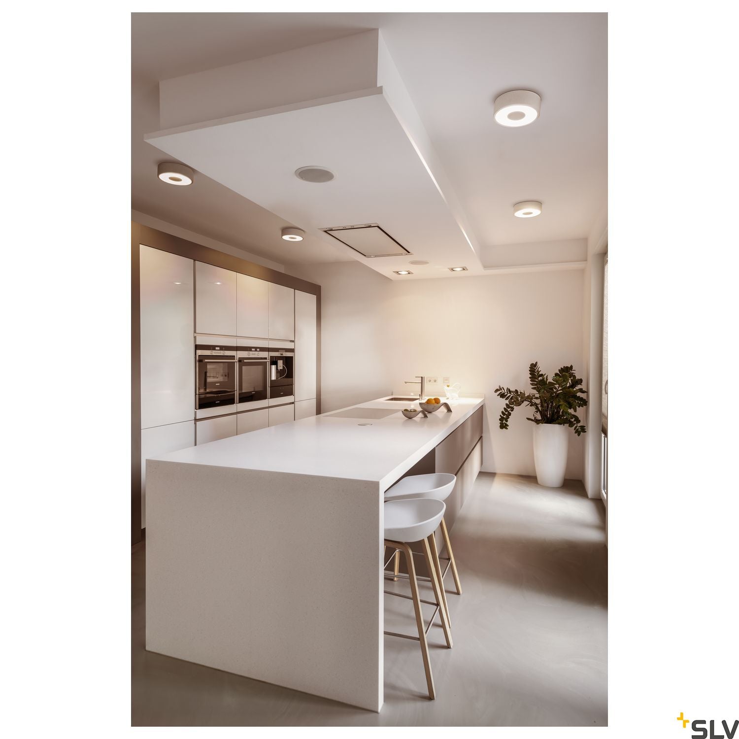 SLV OCCULDAS ceiling light, round, white, SMD LED, 26W, 3000K, incl. driver 117321