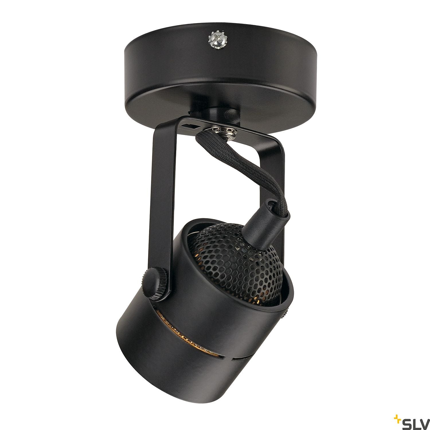 SLV SPOT 79 240V wall and ceiling light, black, GU10, max. 50W 132020