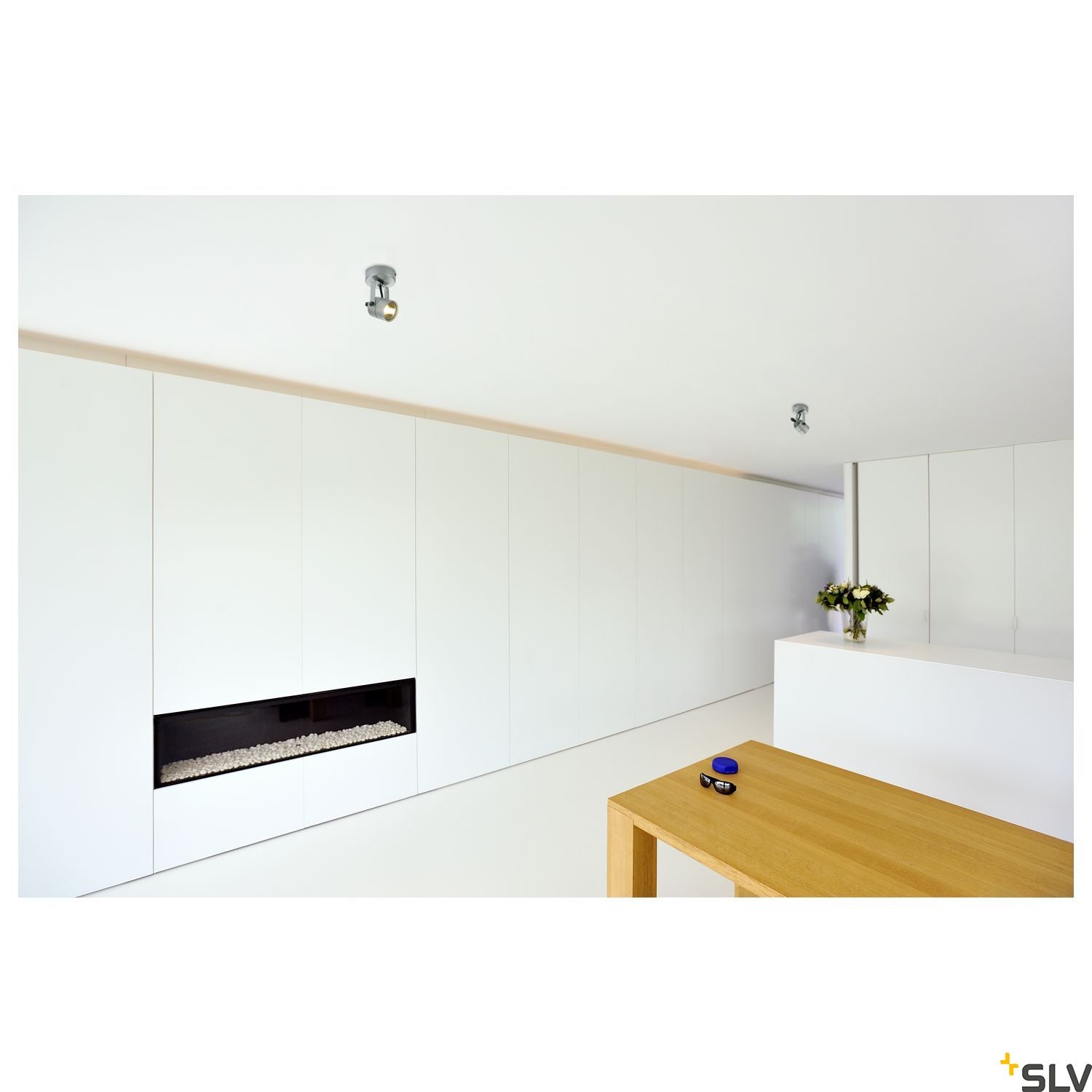 SLV SPOT 79 240V wall and ceiling light, silver-grey, GU10, max. 50W 132024