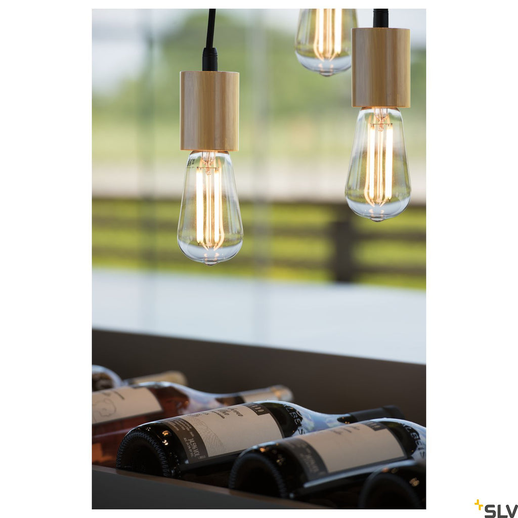 SLV FITU ceiling canopy, single, round, black, incl. strain-relief, 16A max. 132600