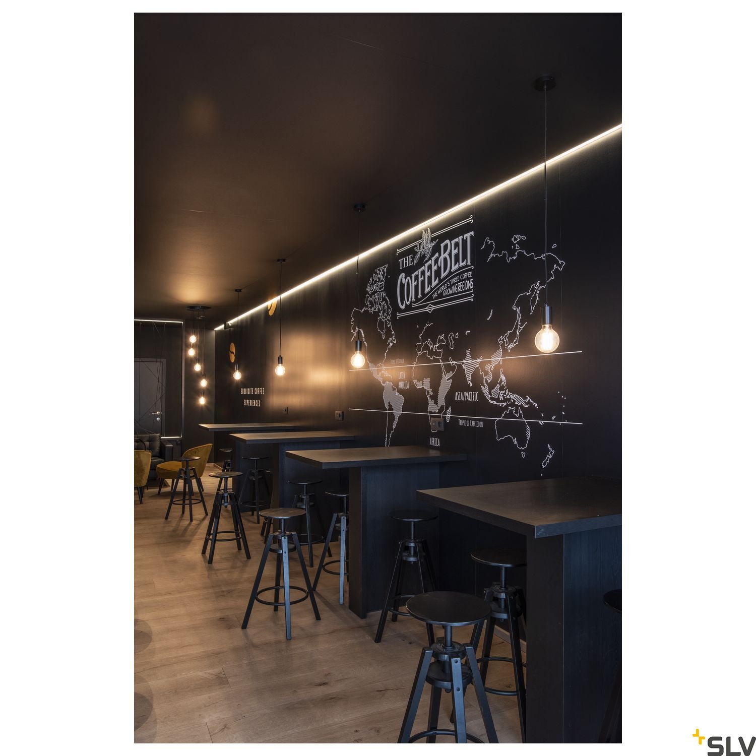 SLV FITU ceiling canopy, single, round, black, incl. strain-relief, 16A max. 132600