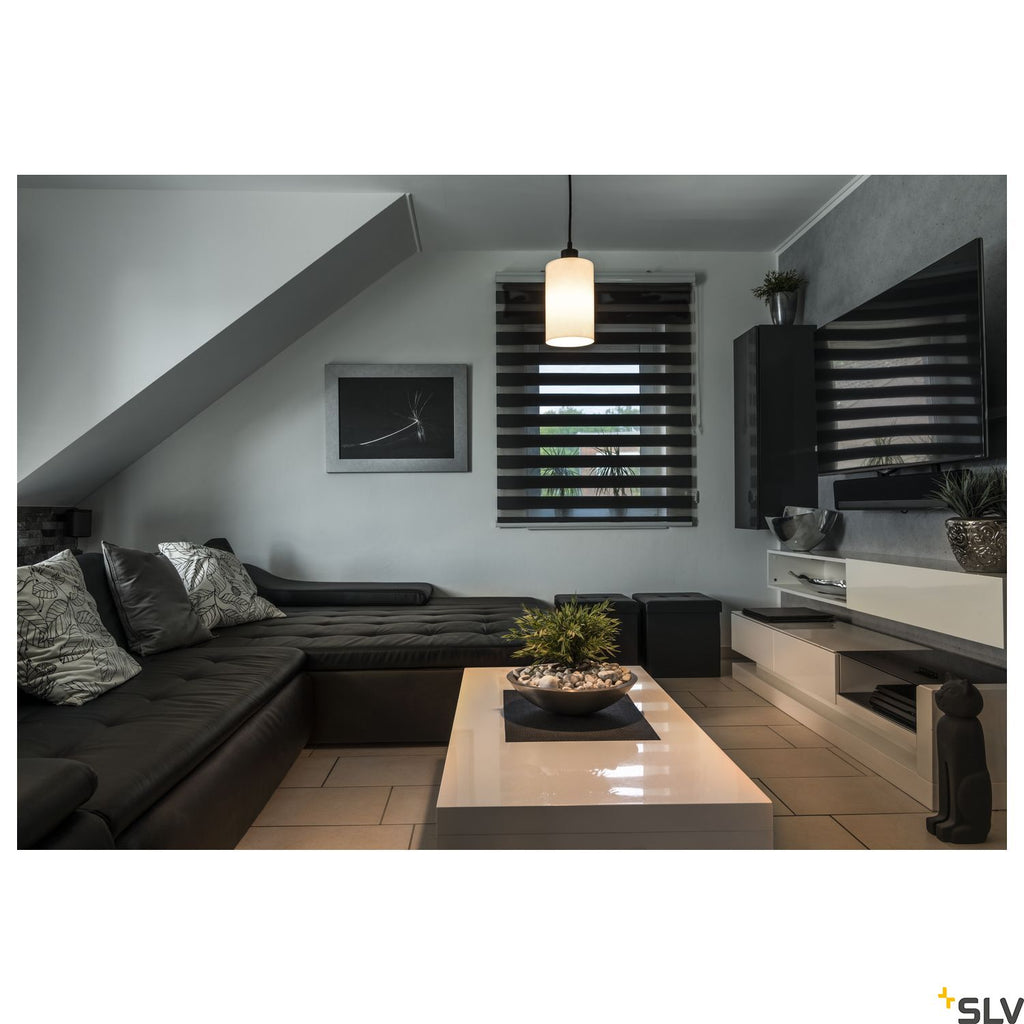 SLV FITU ceiling canopy, single, round, black, incl. strain-relief, 16A max. 132600