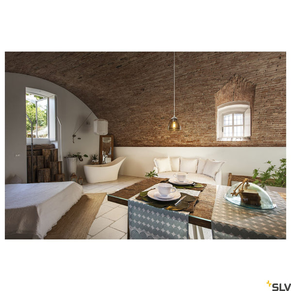 SLV FITU ceiling canopy, single, round, white, incl. strain-relief, 16A max. 132601