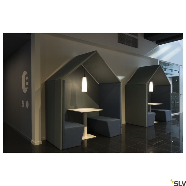 SLV FENDA E27 pendant, black, without canopy, without shade, open cable 132660