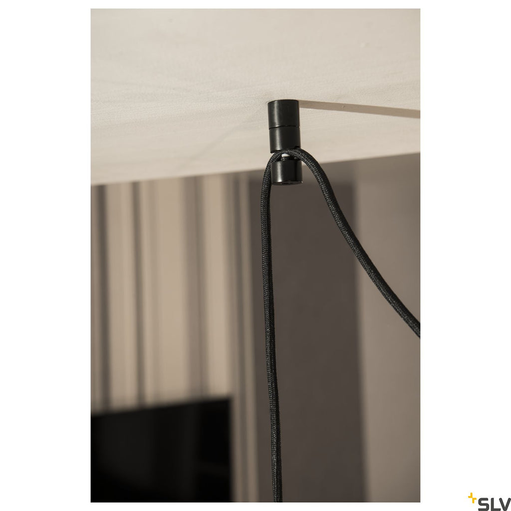 SLV FITU Ceiling Hook, black, spacer hanger for pendants, ceiling-mounted 132670