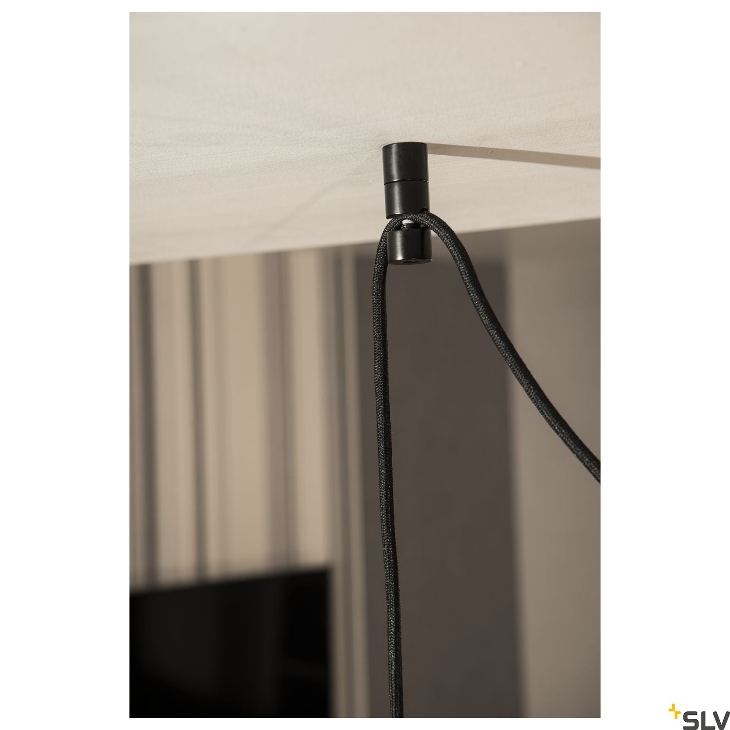 SLV FITU Ceiling Hook, black, spacer hanger for pendants, ceiling-mounted 132670