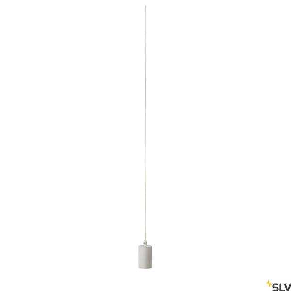 SLV FITU pendant, A60, round, white, 5m cable with open cable end, max. 60W 132691