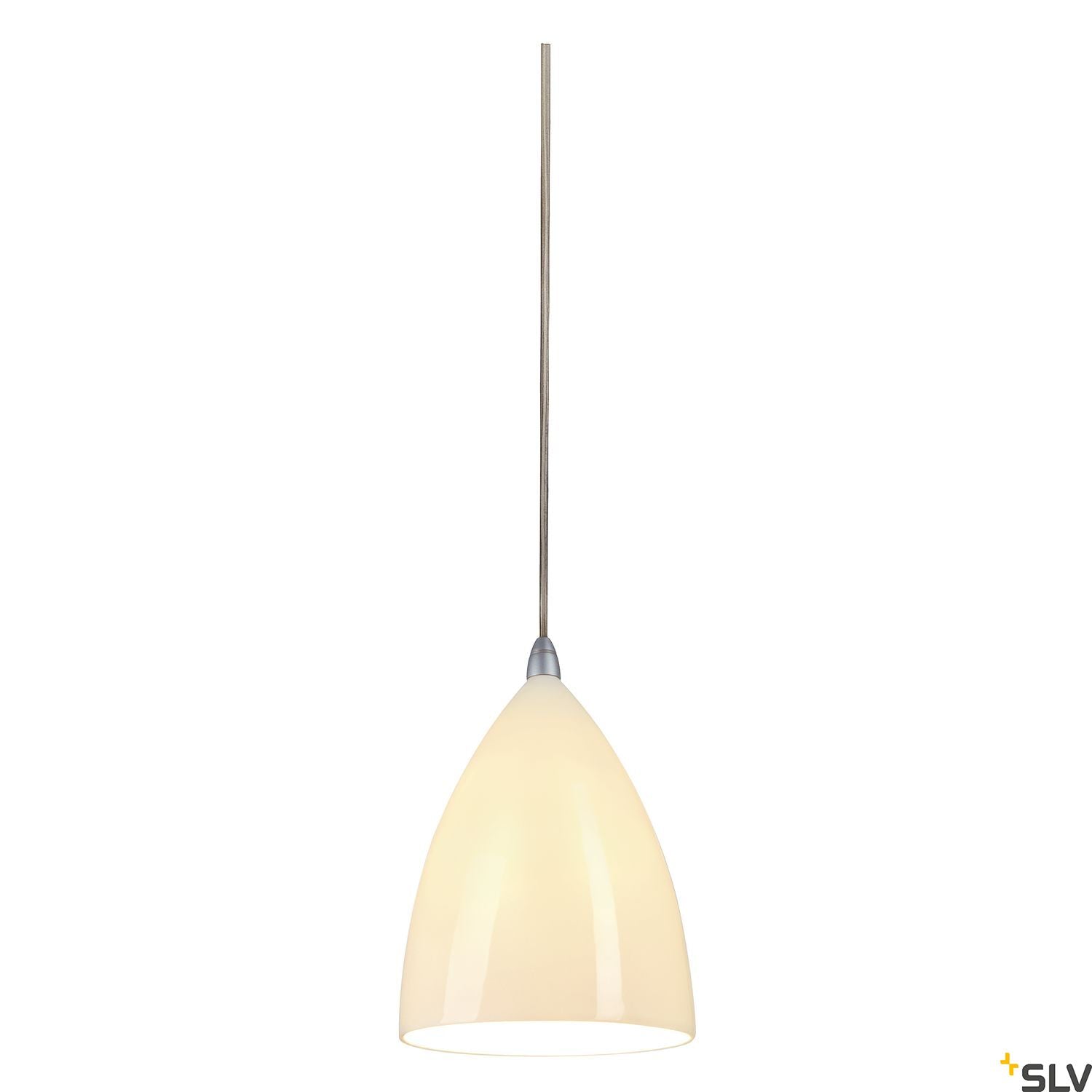 SLV TONGA IV pendant, ceramic shade, E14, max. 60W, silver-grey canopy 133444