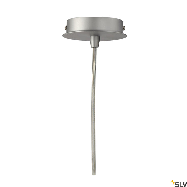 SLV TONGA IV pendant, ceramic shade, E14, max. 60W, silver-grey canopy 133444