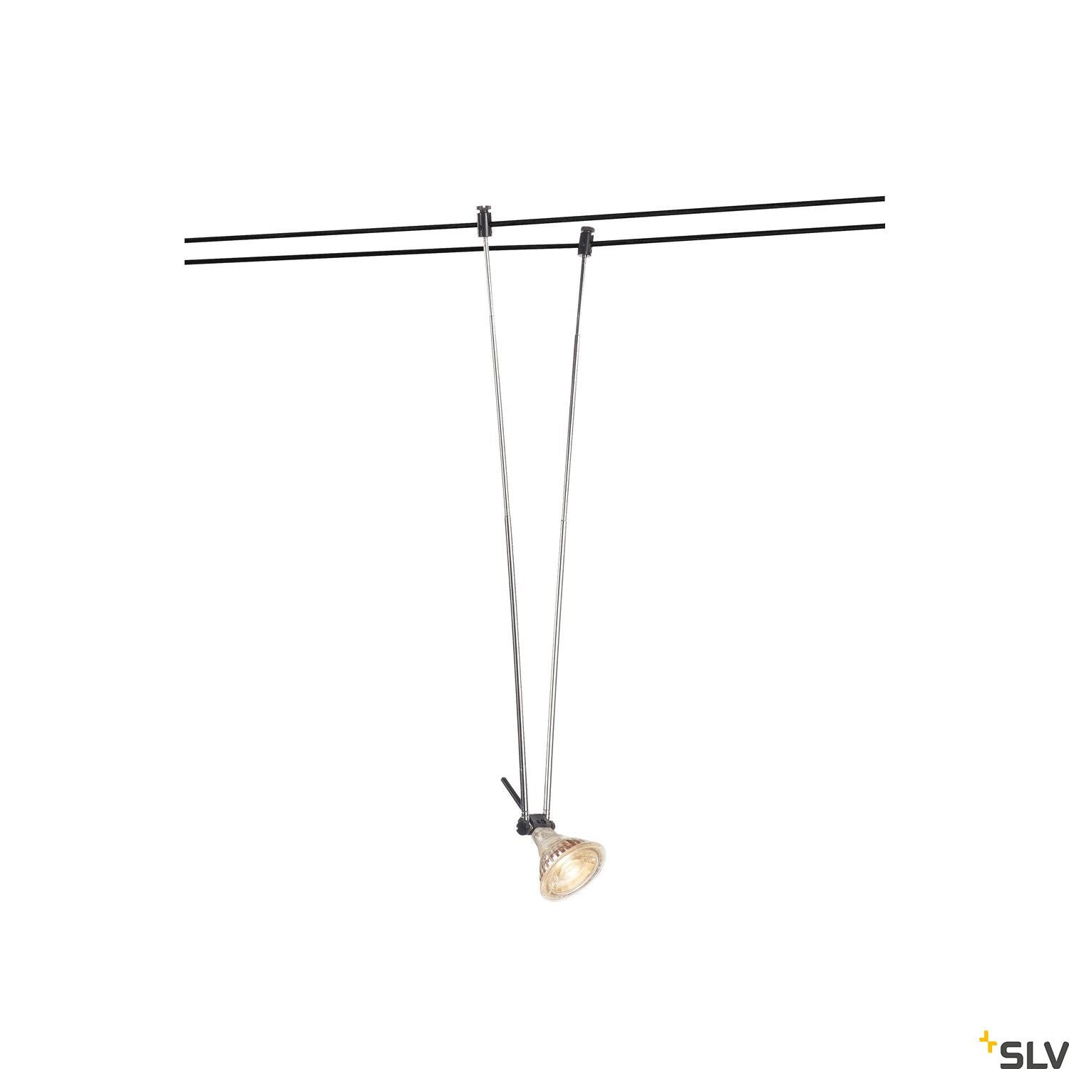 SLV TELESCOPIC, cable luminaire for TENSEO low-voltage cable system, QR-C51, black 139080