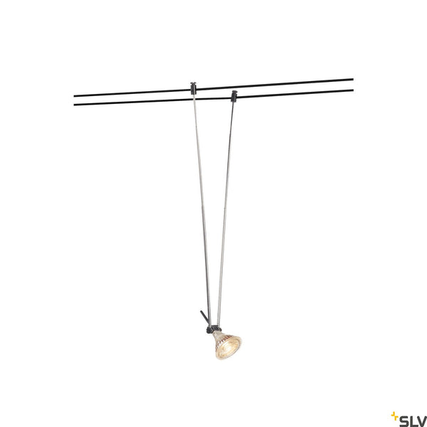 SLV TELESCOPIC, cable luminaire for TENSEO low-voltage cable system, QR-C51, black 139080