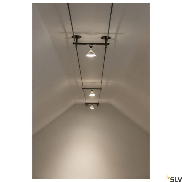 SLV DEFLECTOR, for TENSEO low-voltage cable system, short, black, 2 pieces 186330