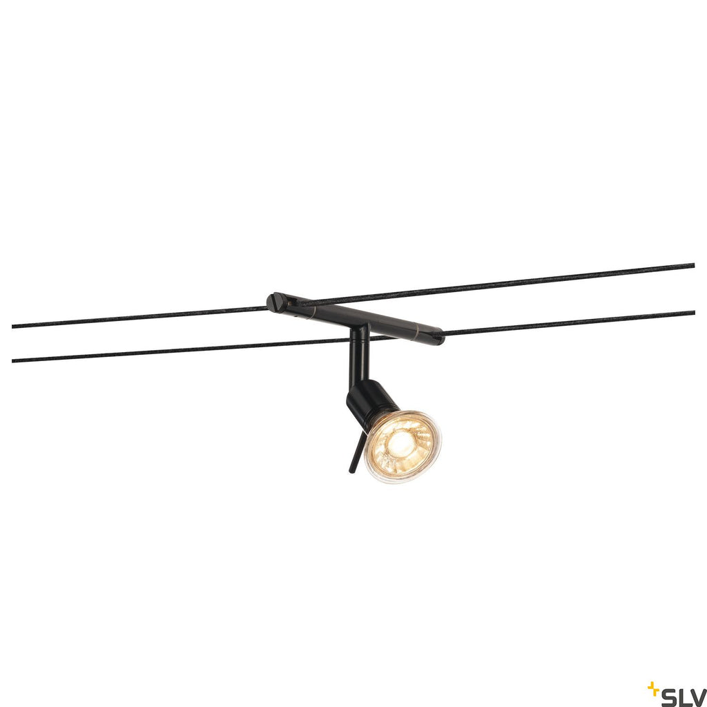 SLV SYROS, cable luminaire for TENSEO low-voltage cable system, QR-C51, black 139100
