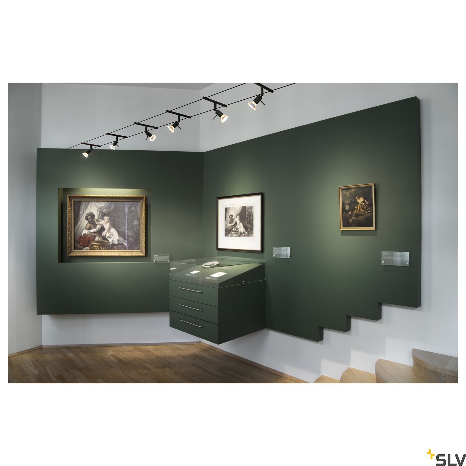 SLV SYROS, cable luminaire for TENSEO low-voltage cable system, QR-C51, black 139100