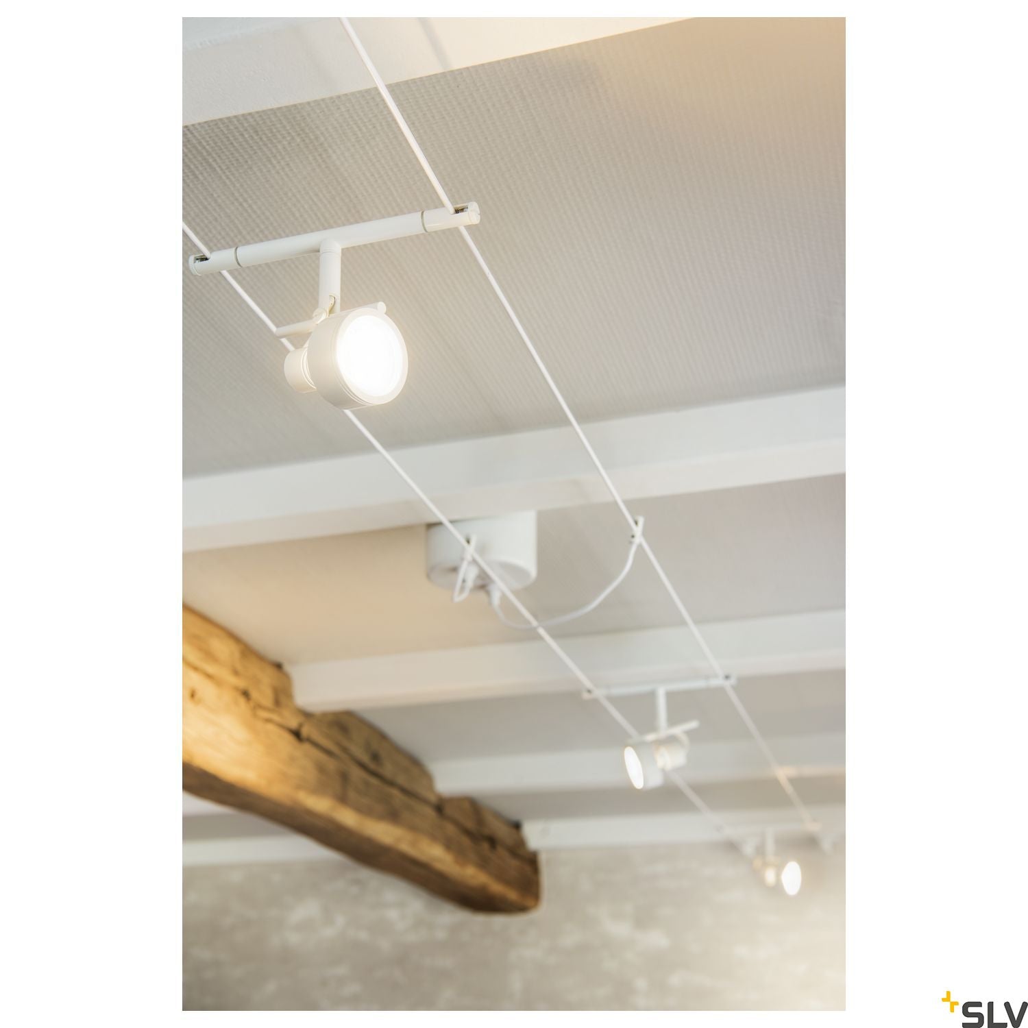 SLV SALUNA, cable luminaire for TENSEO low-voltage cable system, QR-C51, white 139131