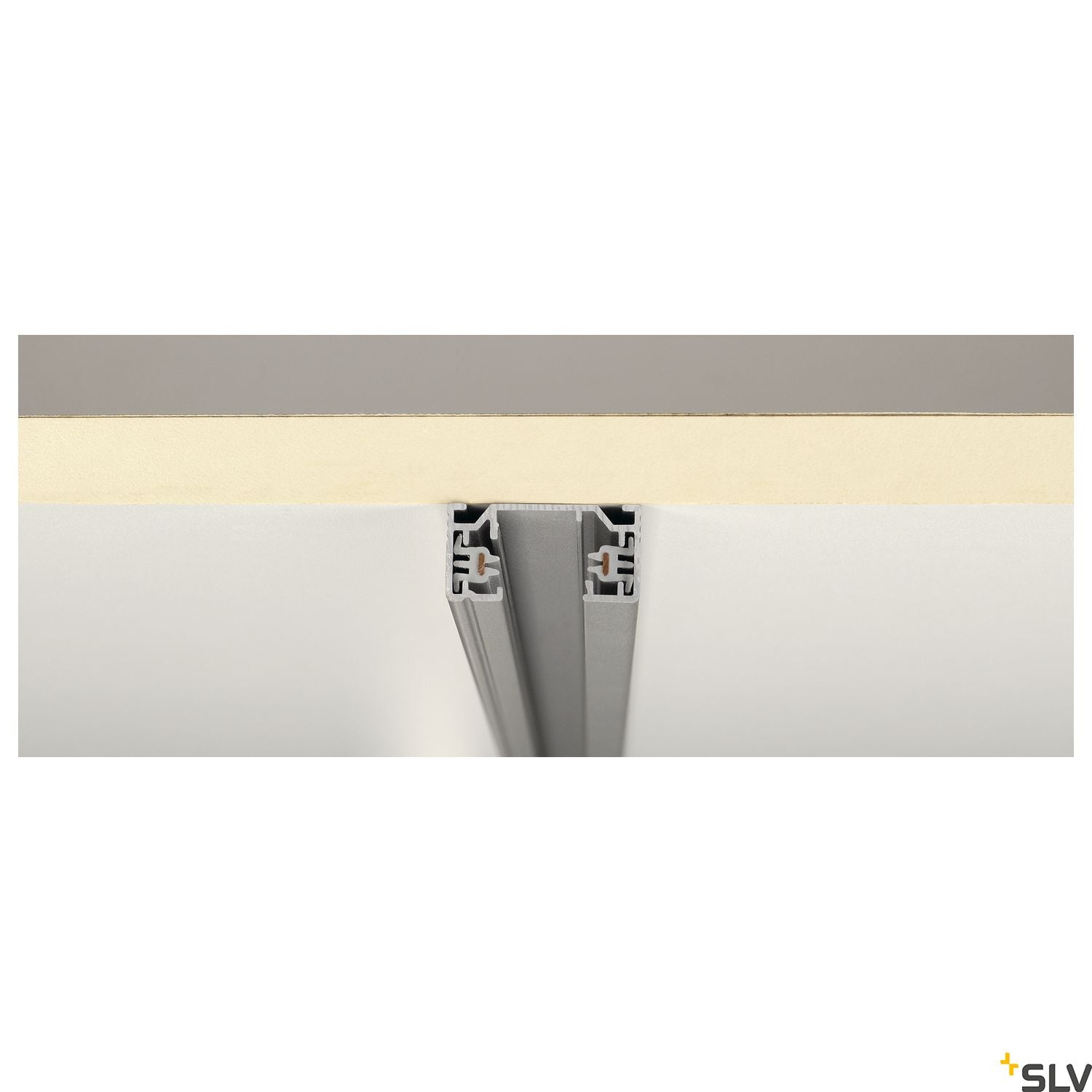 SLV 1-circuit mains-voltage track, surface-mounted, silver-grey, 1m 143012