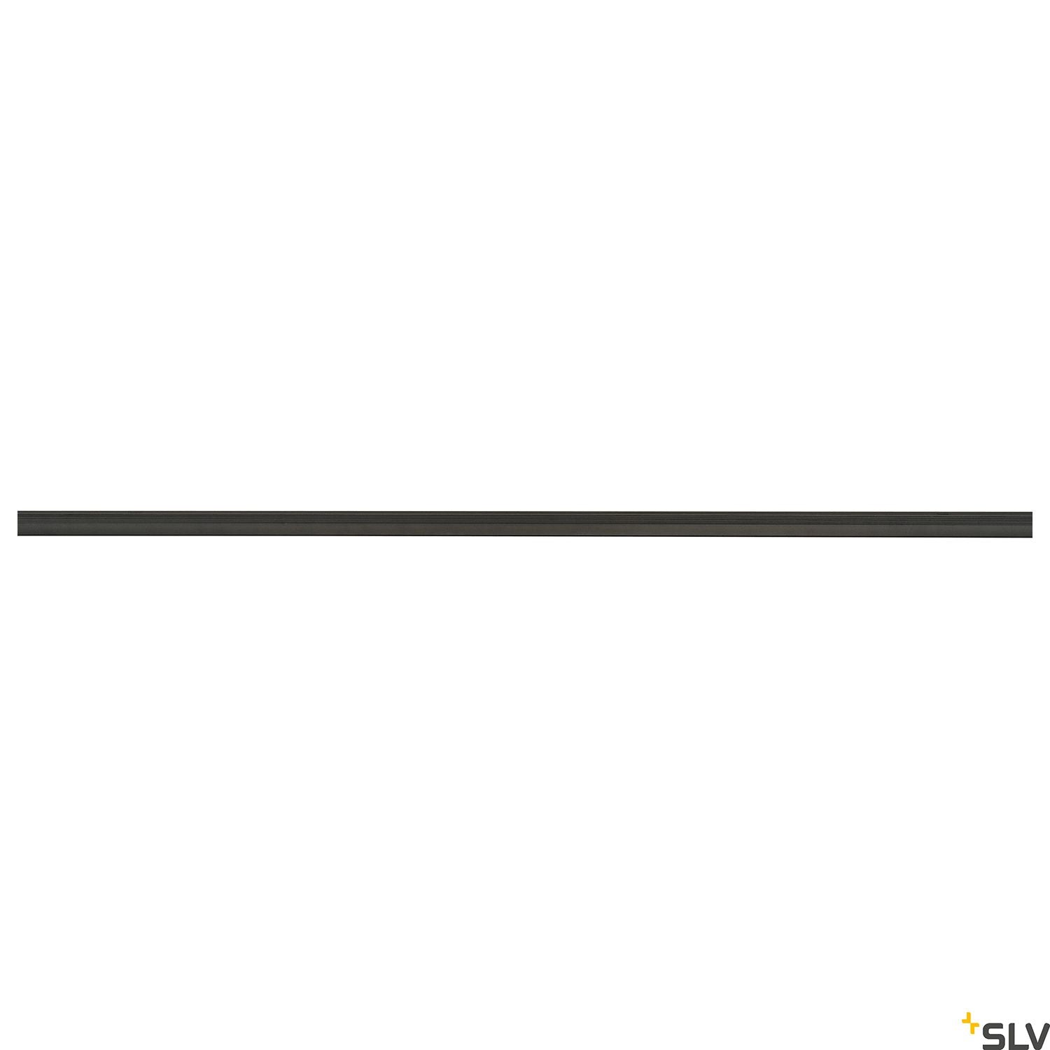 SLV 1-circuit mains-voltage track, surface-mounted, black, 2m 143020