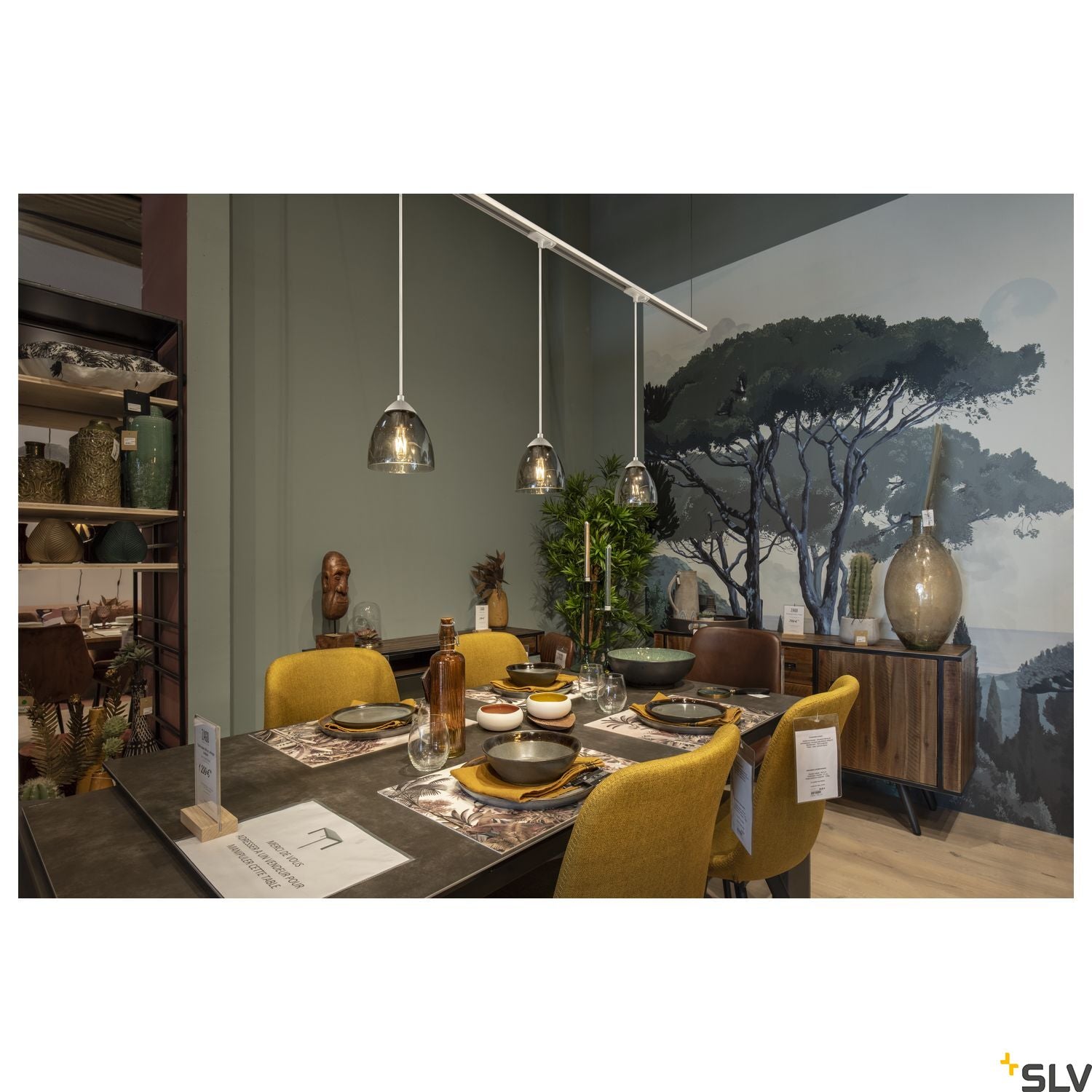 SLV PARA CONE GL GU10, white / transparent pendant light 1006160