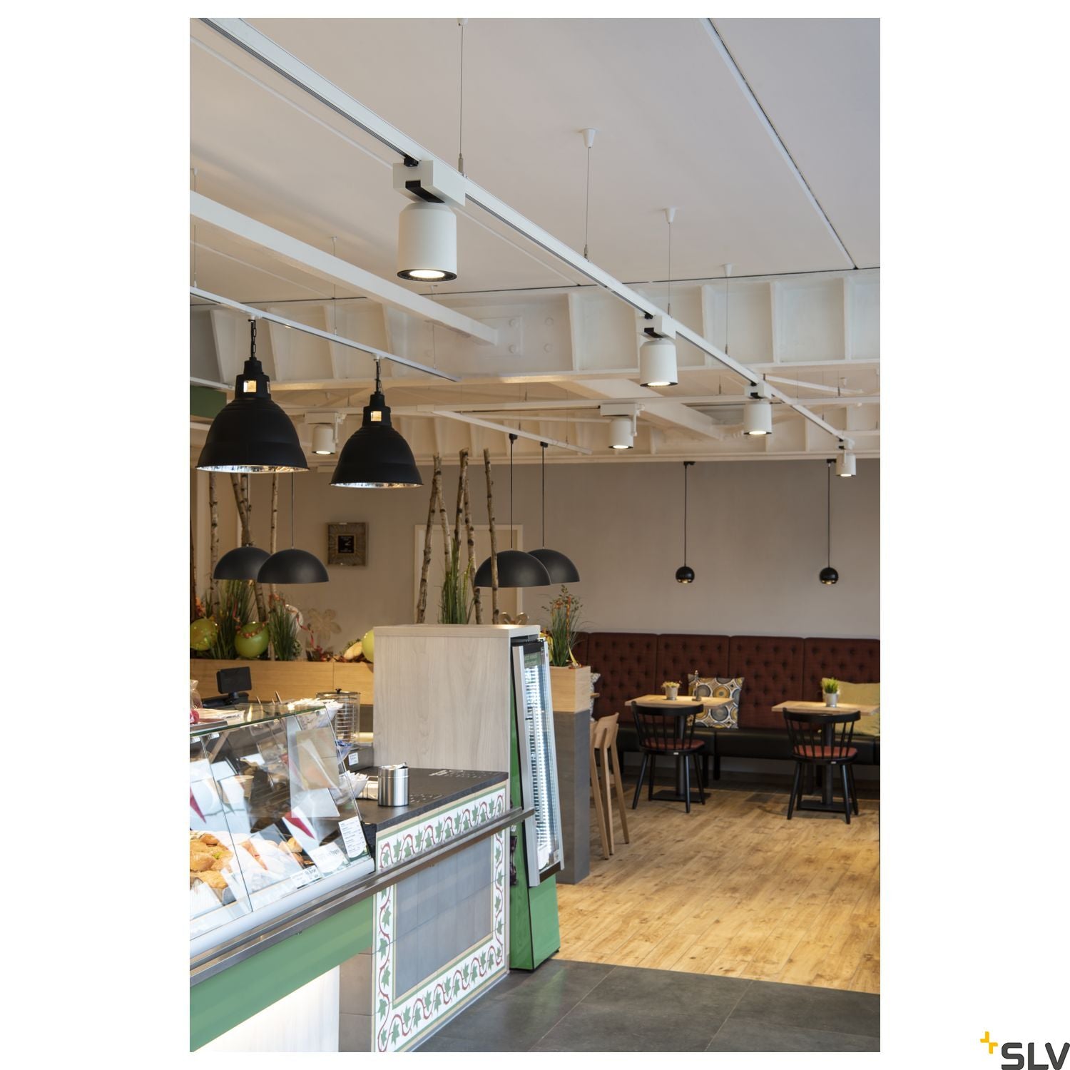 SLV PARA 380 pendant, black, E27, max. 160W, 2 packages 165359