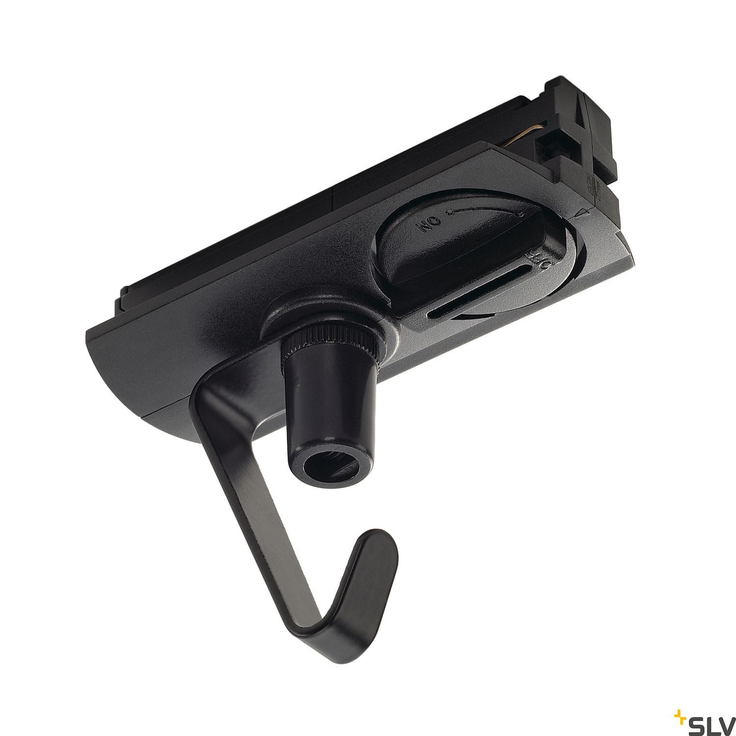 SLV Adapter for 1-circuit track, black, electrical, incl. hooks 143170