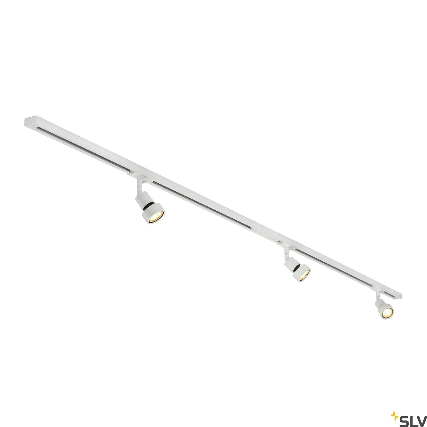 SLV 1-CIRCUIT TRACK SET, 2x 1m, incl. 3x PURI and 3x 4.3W LED lamp, white 143191
