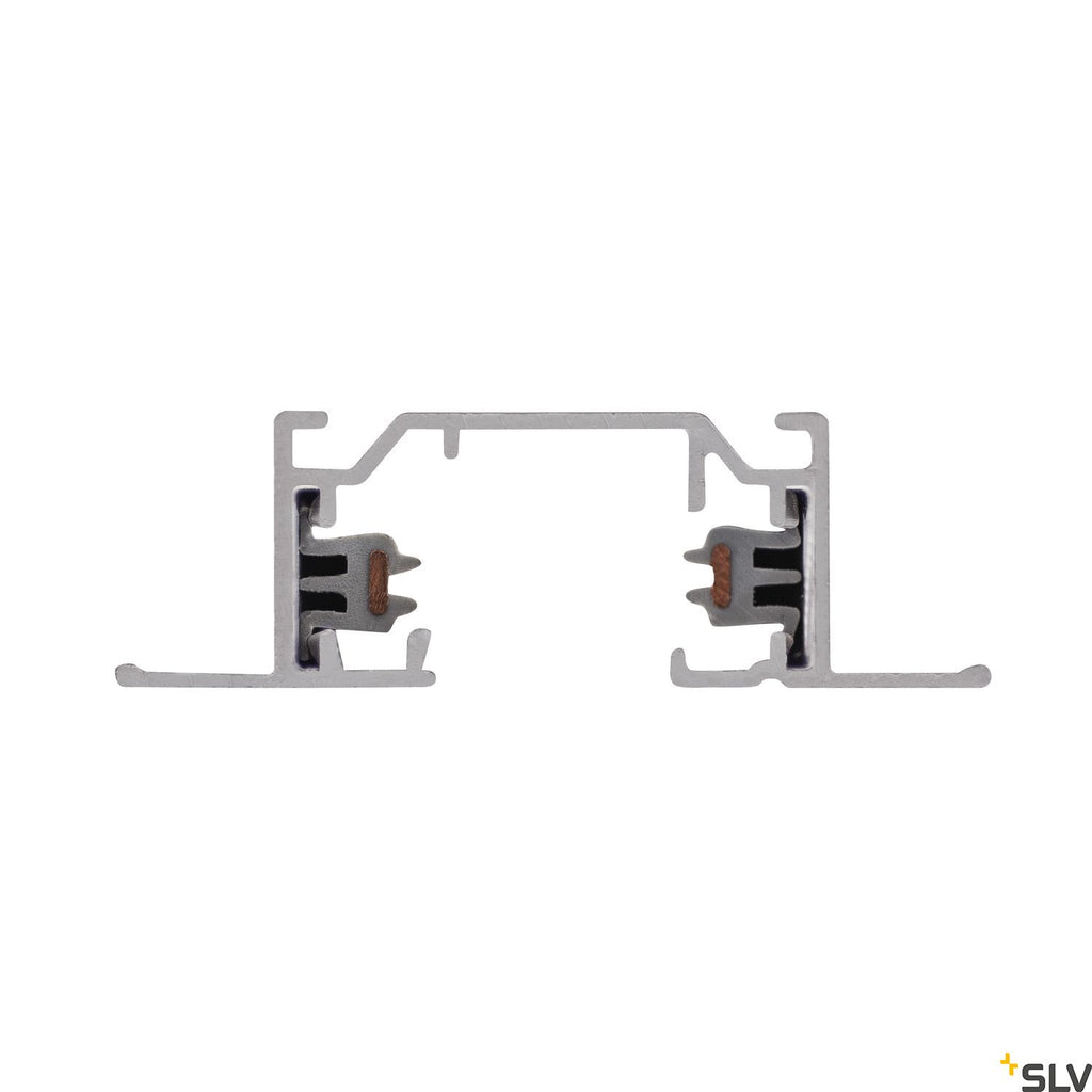 SLV 1-circuit mains-voltage track, recessed version, white, 2m 143221