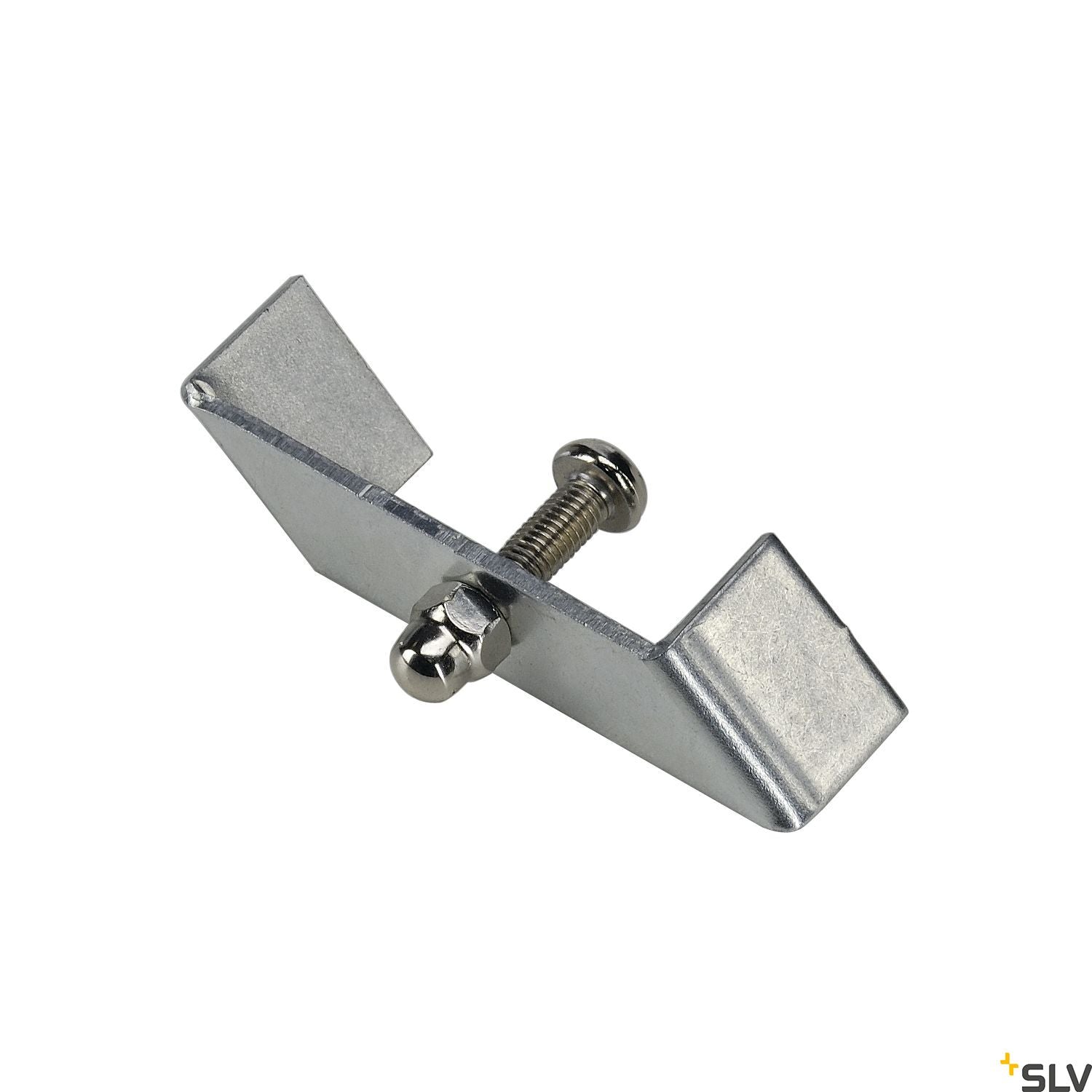 SLV Retaining bracket for 1- circuit track, recessed version, nickel matt, 1 pce. 143230