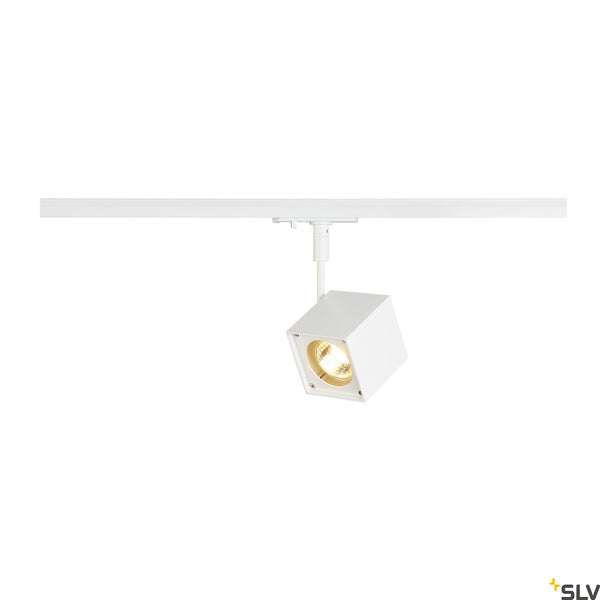 White Cube Track Spot, SLV ALTRA DICE SPOT, GU10, max. 50W, for Single Circuit White Track Lighting 143351