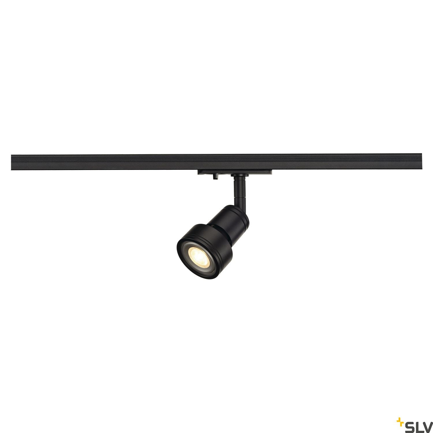 SLV PURI lamp head, black, GU10, max. 50W, incl. 1-circuit adapter 143390